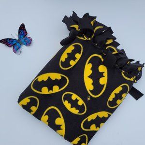 Kids toddler Batman Logo Print blanket Fleece, No Sew , No Tie Blanket 36x56